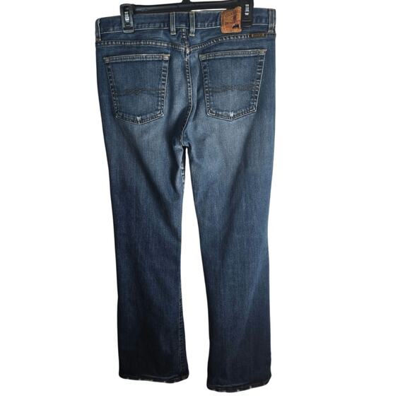 Lucky Brand Dungarees Blue Bootcut Mid Rise Denim Blue Jeans Size 14/32 - Picture 3 of 7